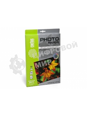 Фотобумага Cactus CS-MA417050DS матовая двусторонняя A4 170 г/м2 50 листов