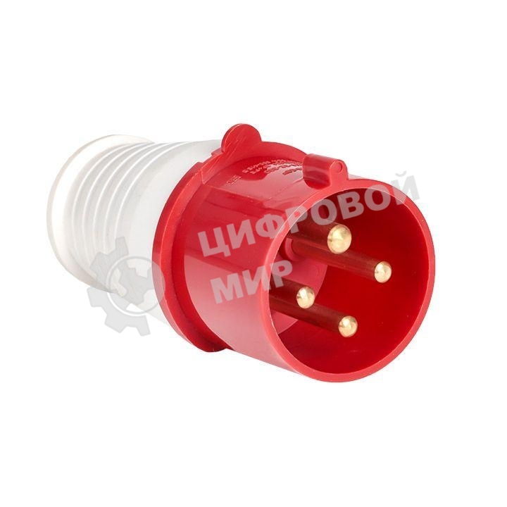 Вилка эл. каб. 32А 3P+РЕ 380В IP44 (024) EKF ps-024-32-380