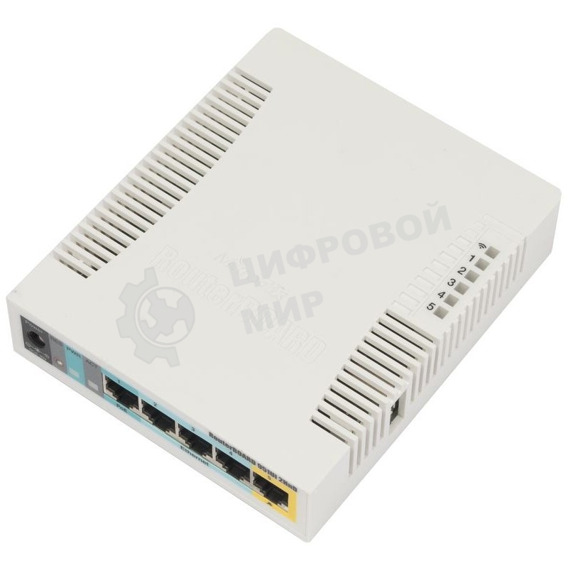 Роутер беспроводной MikroTik RB951UI-2HND N300 10/100BASE-TX белый