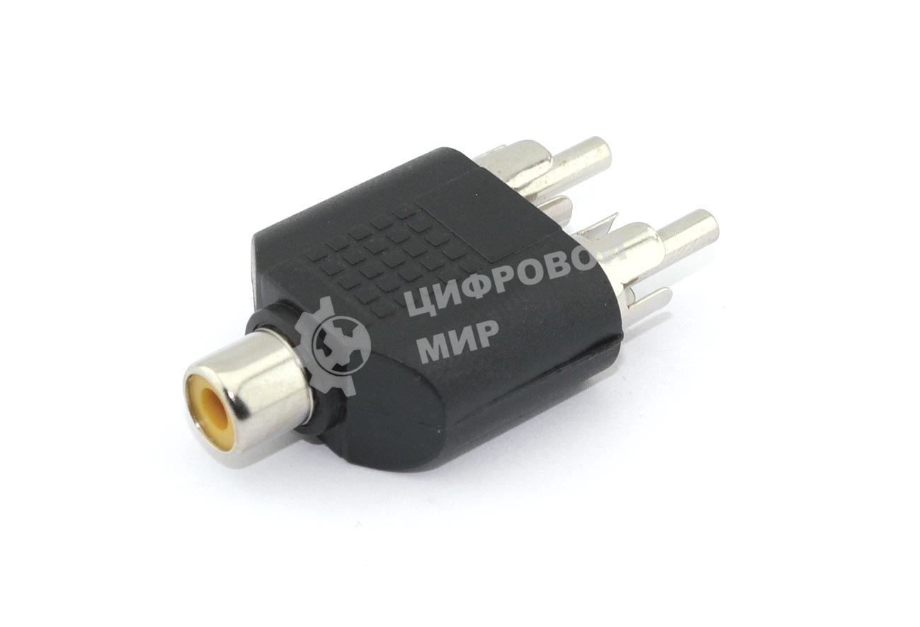 Разетвитель RCA (тюльпан) 2 папа - 1 мама