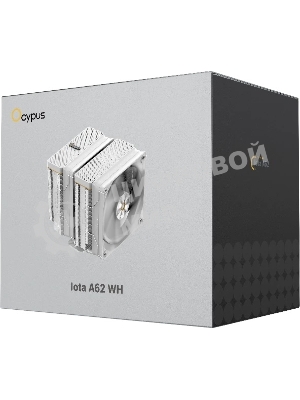 Кулер Ocypus Iota A62 WH Iota-A62-WH белый 120мм алюминий+медь 2000rpm 29db 4-pin 260W 158мм