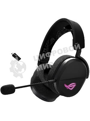 Гарнитура ASUS A501 ROG чёрный, беспроводная, Bluetooth, подсветка