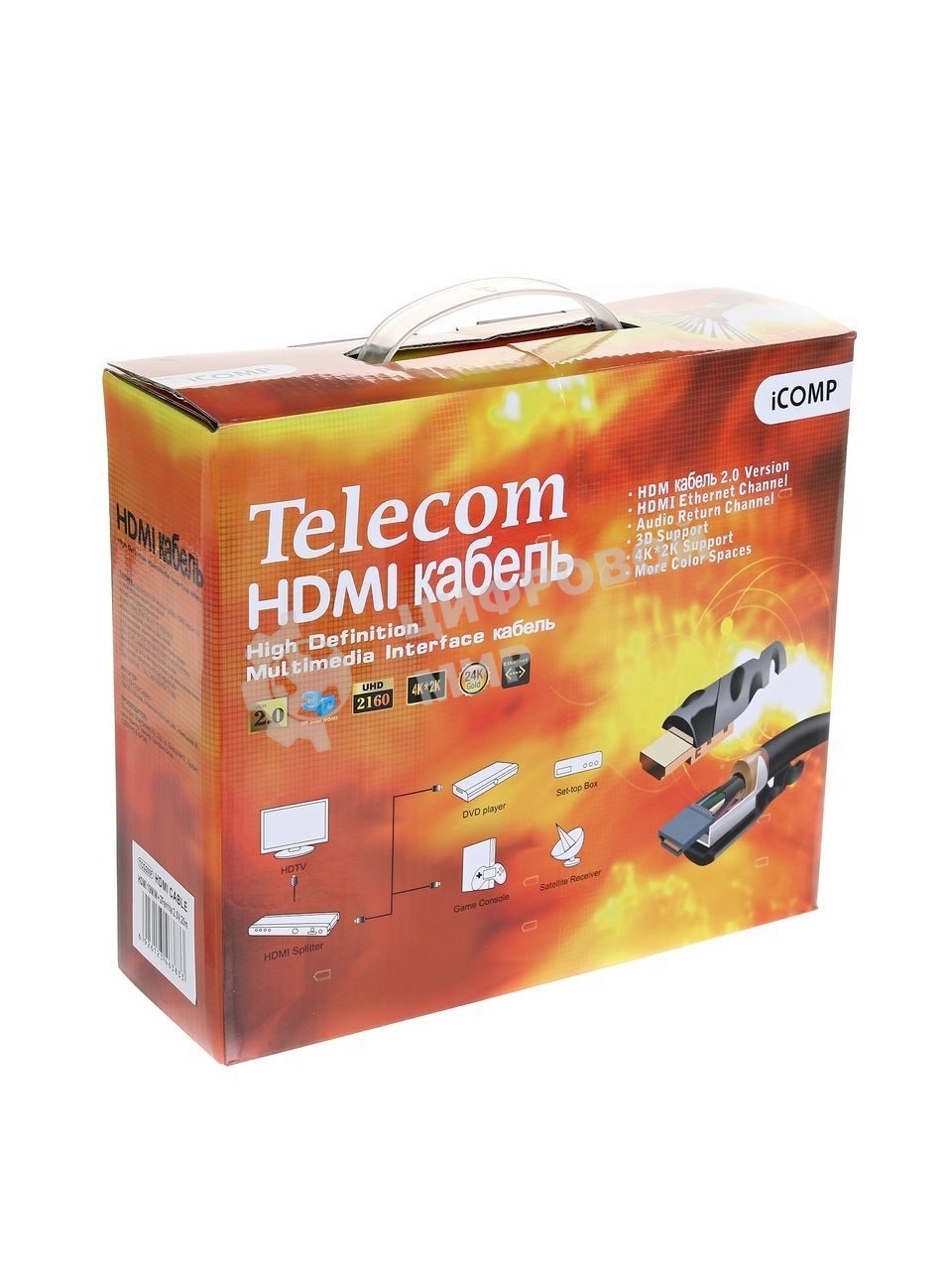 Кабель HDMI-HDMI 20M V2 TCG200F-20M TELECOM
