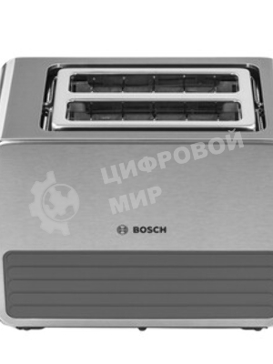 Тостер Bosch TAT7S25 серебристый, 1050 Вт, 2 слота