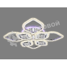 Светильник Ambrella light FA283/4+4 CH хром 147W 750*750*120 (ПДУ РАДИО 2.4G)