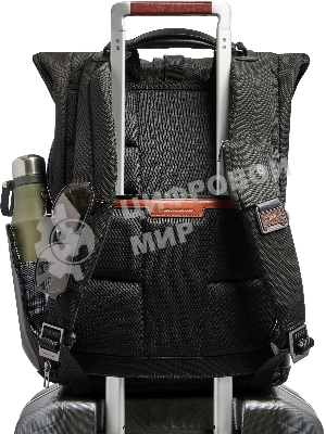 Рюкзак мужской Piquadro Oberon CA7280W150/N роллтоп черный нейлон/натур.кожа
