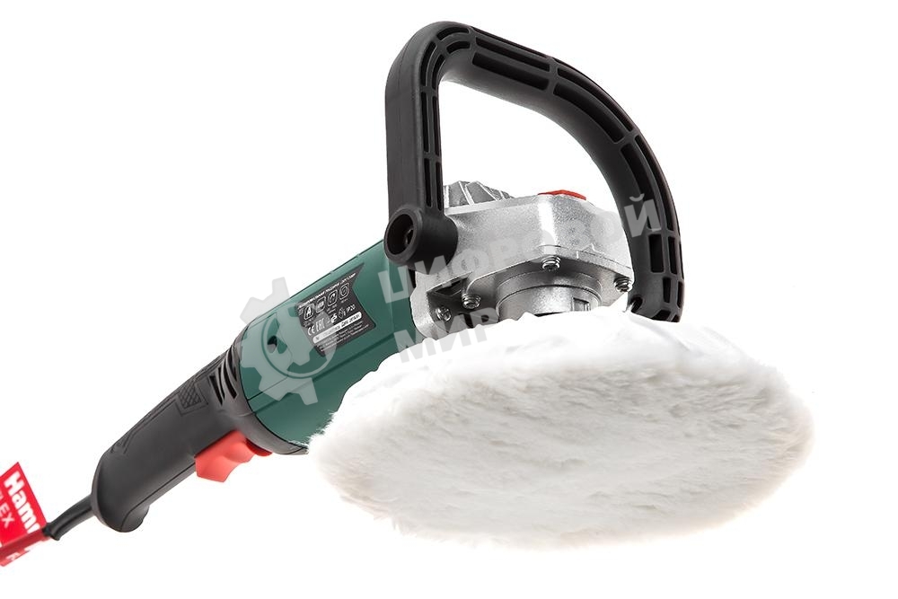 Машина шлифовальная угловая Hammer Flex USM1200P 1200Вт 600-3500об/мин тарелка 180мм, полировальная