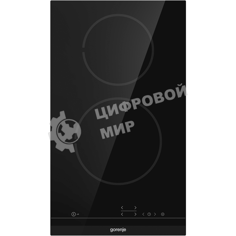 Варочная панель Gorenje ECT321BCSC, конфорок: 2 шт., стеклокерамика, независимая, черный