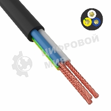 Провод соединительный ПВС 3х0,75 мм² 200 м черный ГОСТ 7399-97