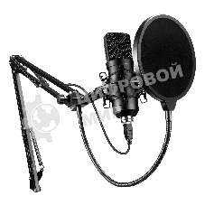 Микрофон проводной Оклик SM-700G 2.5м черный