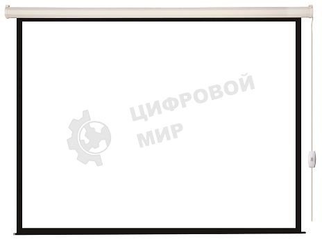 Экран с электроприводом Lumien Eco Control 152x240 см (раб. область 144х232 см) Matte White черная кайма по периметру 16:9