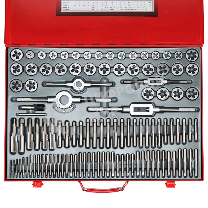 Набор метчиков и плашек Matrix М2-М18, 110 шт. метал. кейс