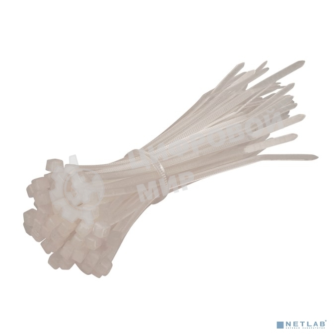 Стяжка нейлоновая Exegate EX253854RUS неоткрывающаяся CV-250W, 250 мм, упак. 100 шт белая