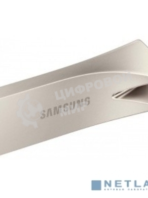 Флешка USB 64Gb USB Drive USB 3.1 Samsung BAR Plus (up to 300Mb/s) (MUF-64BE3/APC) серебристый