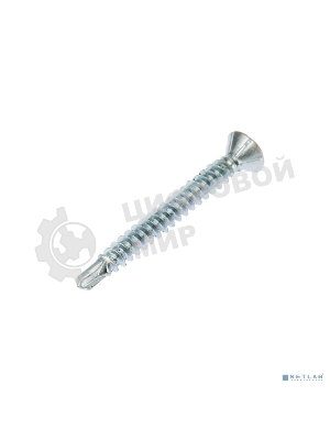 Саморез оконный Kranz сверло, 3.9х35, белый цинк, короб (500 шт./уп.)