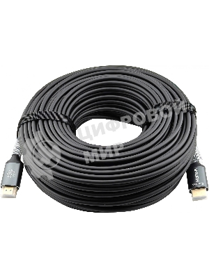 Кабель аудио-видео Cactus CS-HDMI-AOC-2-50 HDMI (m)/HDMI (m) 50м. позолоч.конт. черный