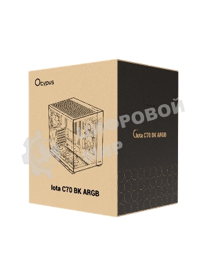 Компьютерный корпус Ocypus Iota C70 BK ARGB ATX/win/black/6 ARGB fans/no PSU/Tempered Glass