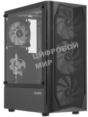 Компьютерный корпус MidiTower Zalman N4 black (ATX,Window, 6xRGb fan, USB 2.0 x2, USB 3.0x1, без БП) (N4 rev.1)