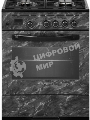 Плита газовая Gefest ПГ 6500-03 0053 черный, конфорок 4 шт, духовка 52 л, 60 см x 85 см x 60 см