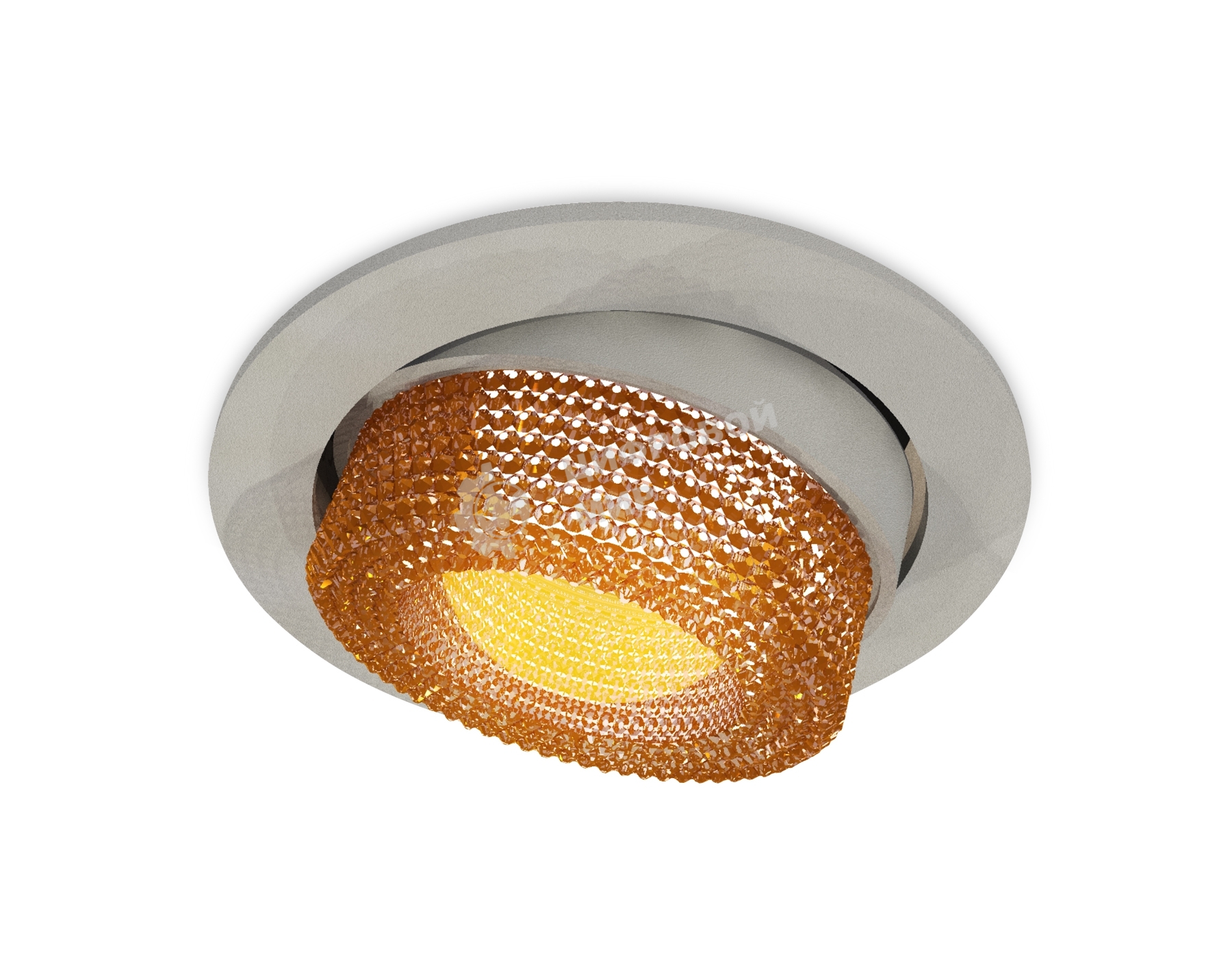 Комплект встраиваемого поворотного светильника Ambrella light XC7653064 SGR/CF серый песок/кофе MR16 GU5.3 (C7653, N7195)