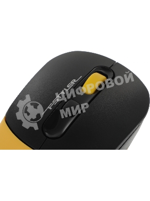 Комплект клавиатура+мышь A4Tech FStyler F1110 Bumblebee проводной, USB, 1200 DPI, жёлтый/чёрный