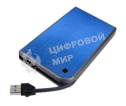 Внешний корпус для HDD/SSD AgeStar 3UB2A14 SATA II пластик/алюминий синий 2.5