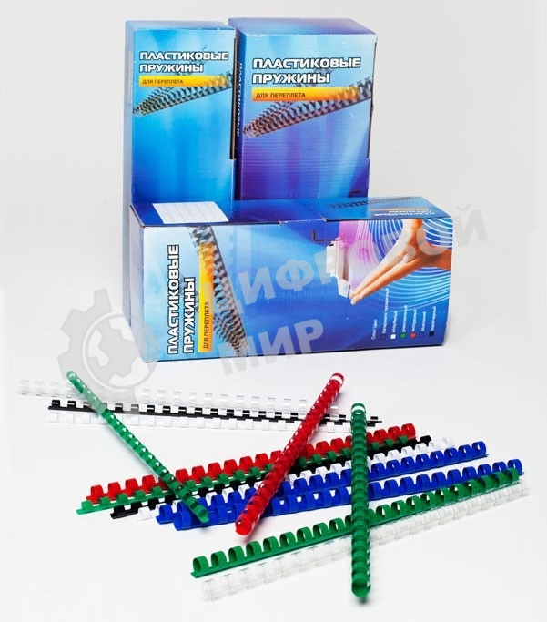 Пружины для переплета пластиковые Office Kit 14 мм (на 91-110 листов) черный (100 шт) (BP2040)