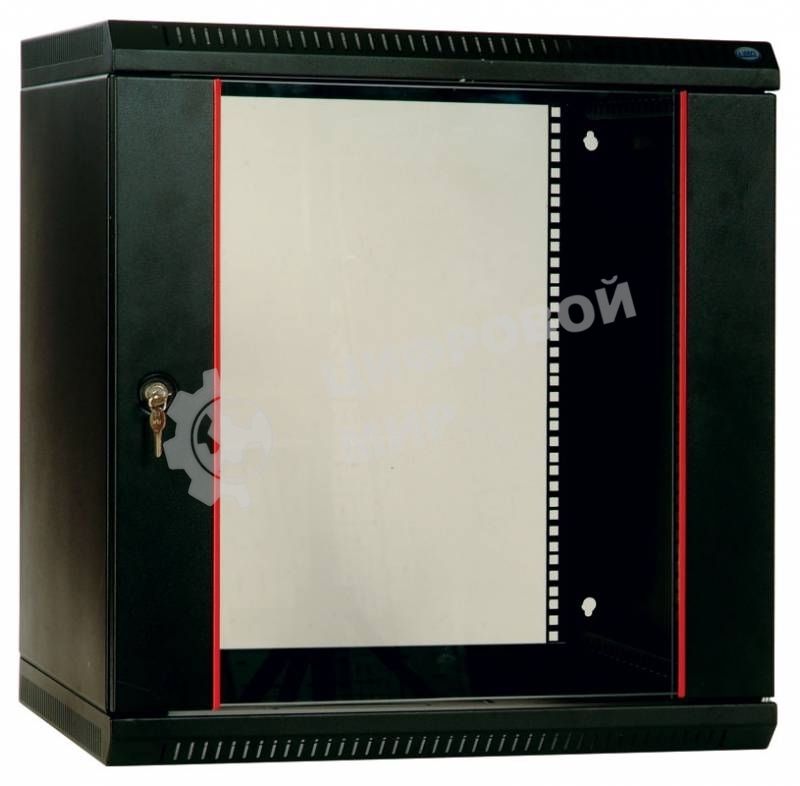 Шкаф телеком. настенный разборный 15U (600х520) дверь стекло (ШРН-Э-15.500) (1 коробка)