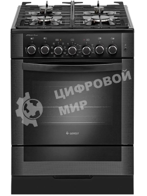 Плита комбинированная Gefest 6502-03 0029 черный, конфорок 4 газовых, духовка 55 л, 60 см x 85 см x 60 см
