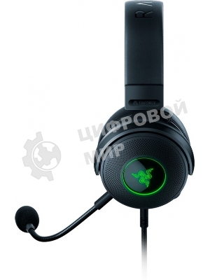 Гарнитура Razer Kraken V3 чёрный, проводная, USB, подсветка