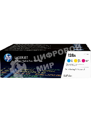 Картридж лазерный комплект HP CF371AM голубой/пурпурный/желтый для LaserJet PRO CP1525N/CP1525NW (3 х 1300)