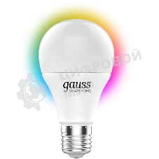 Лампа Светодиодная Gauss Smart Home RGbW E27 A60 8.5 Вт 2700-6500K 1/10/100