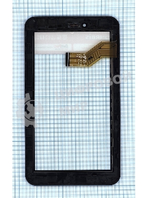 Сенсорное стекло (тачскрин) для Irbis TX37, черное с рамкой