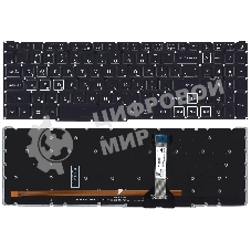 Клавиатура для ноутбука Acer Predator Helios 300 PH315-52 черная с белой подсветкой