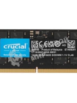 Оперативная память Crucial DDR5, 16GB (1x16 GB), 5600 MHz, CL46, SO-DIMM