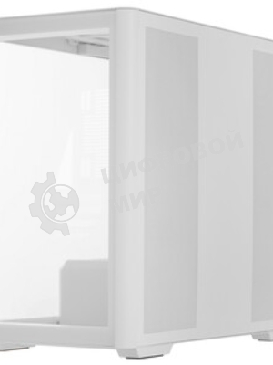 Корпус без блока питания JONSBO D300, Mini-Tower, TG, no fan, 2xUSB-A 3.2 + 1xUSB-C 3.2, mATX, mITX White
