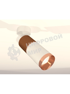 Комплект поворотного светильника Ambrella light XM6312015 SWH/SCF/PPG белый песок/кофе песок/золото розовое полированное MR16 GU5.3