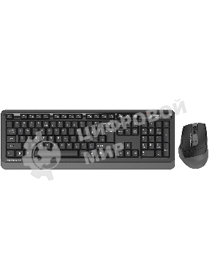 Комплект клавиатура+мышь A4Tech FStyler FG1035 беспроводной, USB, 2000 DPI, чёрный/серый