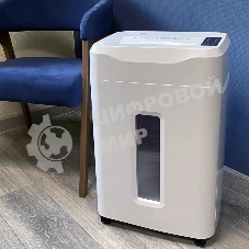 Шредер Office Kit S215N 3,9x38 белый (секр.P-4) фрагменты 22лист. 35лтр. скрепки скобы пл.карты CD