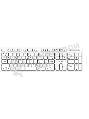 Клавиатура + мышь Acer OCC503 клав:белый мышь:белый USB беспроводная (ZL.ACC11.00L)
