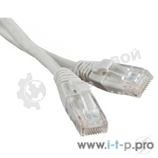 Патч-корд Hyperline U/­UTP, Cat.5e, LSZH, 2 м, серый