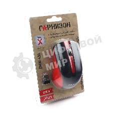 Мышь беспроводная Гарнизон GMW-430R красный, 1200 dpi, радиоканал, USB, кнопки - 3