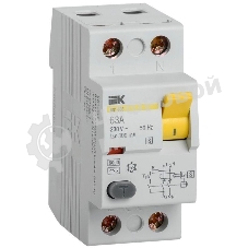 Выключатель дифференциального тока (УЗО) 2п 63А 300мА тип ACS ВД1-63S IEK MDV12-2-063-300