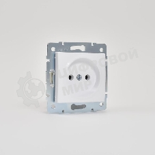 Механизм розетки 1-м СП Karina 16А IP20 без заземл. термопласт бел. LEZARD 707-0288-121B