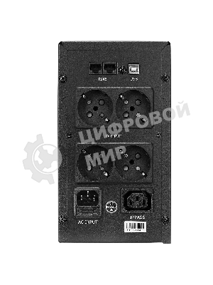 Источник бесперебойного питания CROWN Line Intractive CMU-SP800EURO USB 800VA\480W, корпус металл, 1x12V/9AH, розетки 4*EURO+1*IEC bybass, трансформатор AVR 140-290V, cъемный кабель 1.2 м, порт RJ11/45, порт USB, защита: от перегрузки, от КЗ, от скачков напряжения