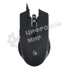 Мышь проводная A4Tech Bloody Q82 черный, 3200 dpi, USB, кнопки - 8