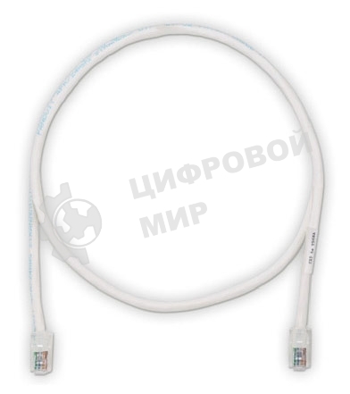 Кабель Патч-корд Panduit UTPCH10MY вилка RJ-45-вилка RJ-45 кат.5е 10м белый ПВХ