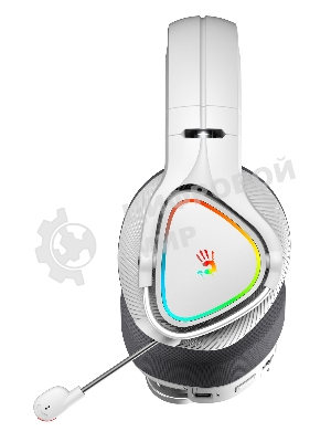 Гарнитура проводная с микрофоном A4Tech Bloody MR710 серый BT оголовье (MR710 GREY)