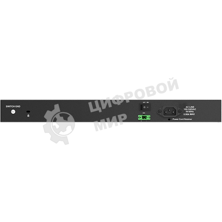 Коммутатор управляемый L2 DGS-1210-28XS/ME/B2A с 24 портами 100/1000Base-X SFP и 4 портами 10Gbase-X SFP+