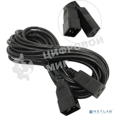 Кабель питания (UPS) ExeGate Power EC20-10P (С19->С20) VDE-250V-3*1.5-СU, 16А, черный, 10м